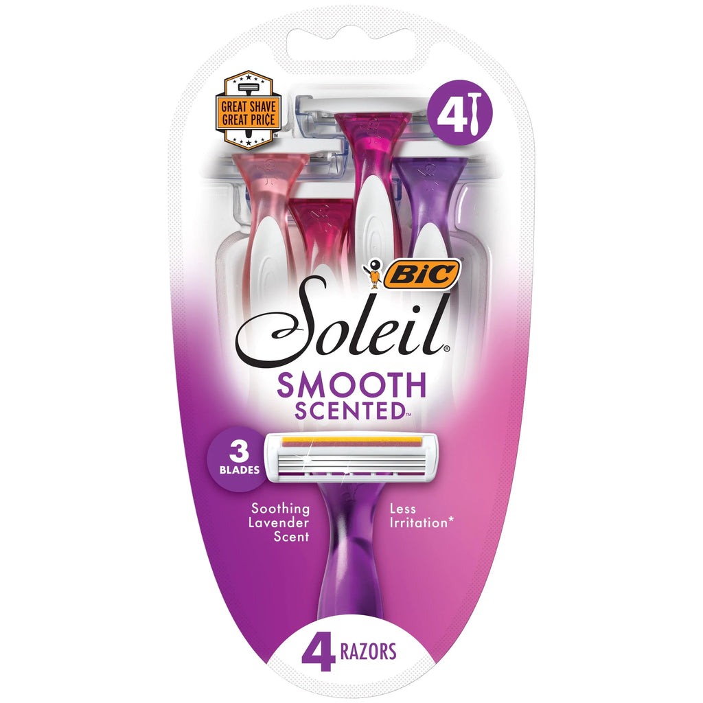 Scented Women's Disposable Razor, 3 Blade, 4 Pack K880413