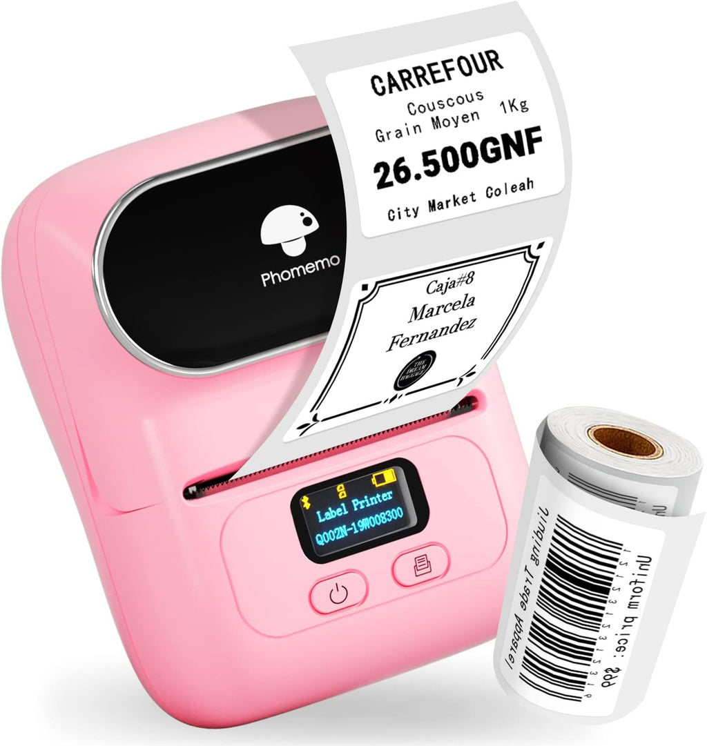 Pink Mini Bluetooth Thermal Label Printer G511