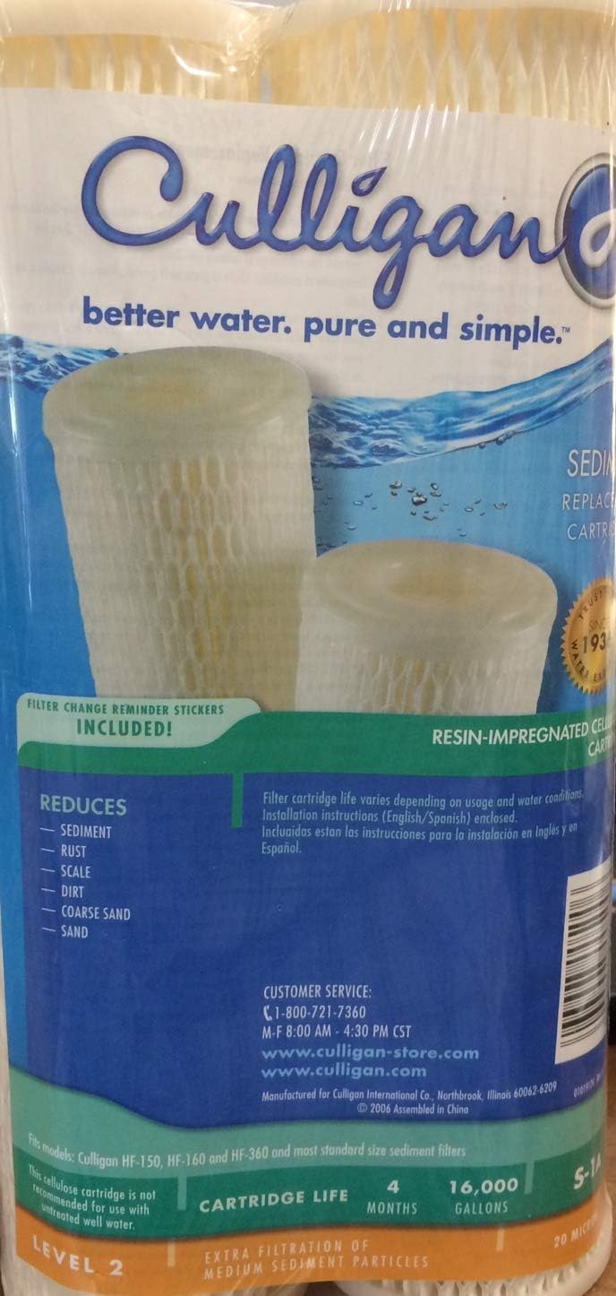 Sediment Water Filter Cartridge Pack of 2 U574