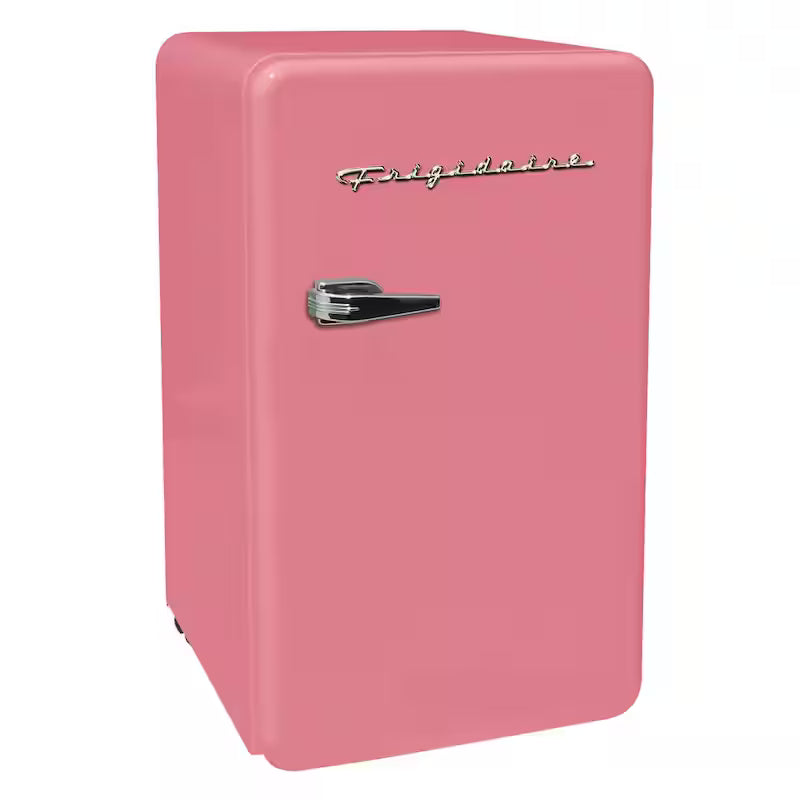 Pink Mini Retro Fridge with Freezer I30541