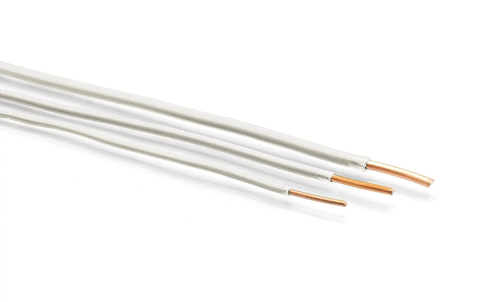 50 Feet 15 Meter 14 AWG White Insulated Solid Copper THHN THWN Wire C388923