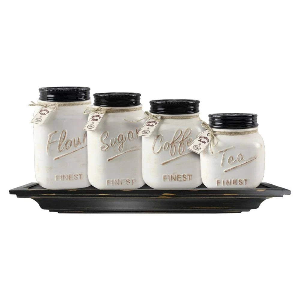 4 Piece Ceramic Canister Set M2511