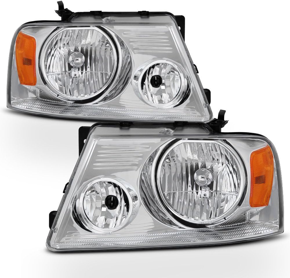 Chrome Headlights Pair Set Q169406