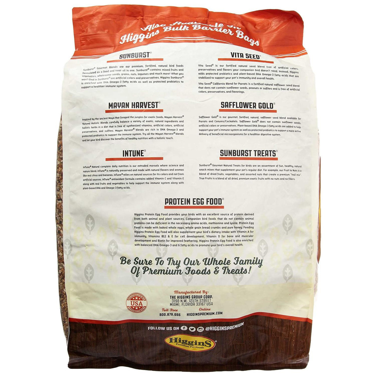 Safflower Gold Conure & Cockatiel Food E117