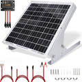 20 Watt 12V Solar Panel Kit with Adjustable Tilt Mount Brackets and 5A PWM Solar Charge Controller F17993