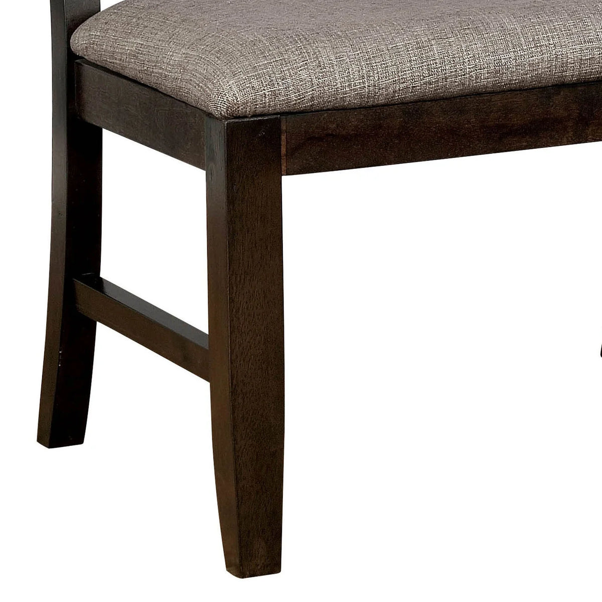 Gray Upholstered Dining Bench L43097