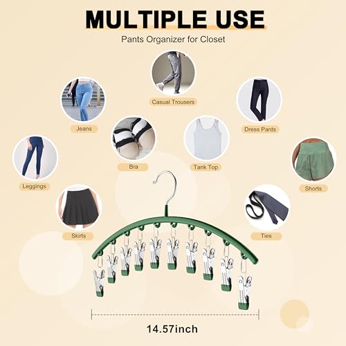 Metal Legging Organizer 2 Pack with 10 Clips, Black I64453