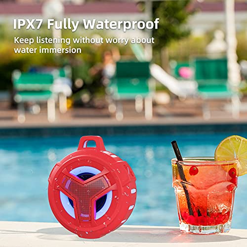 IP67 Waterproof Bluetooth Shower Speaker with LED Light O7151