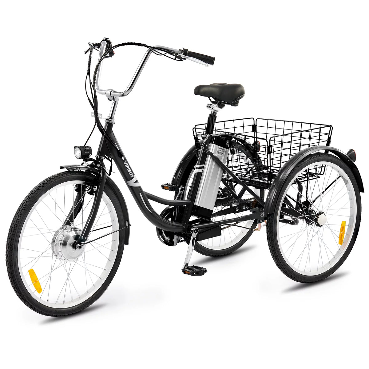 Electric Tricycle 3 Wheel 250W Black G1243