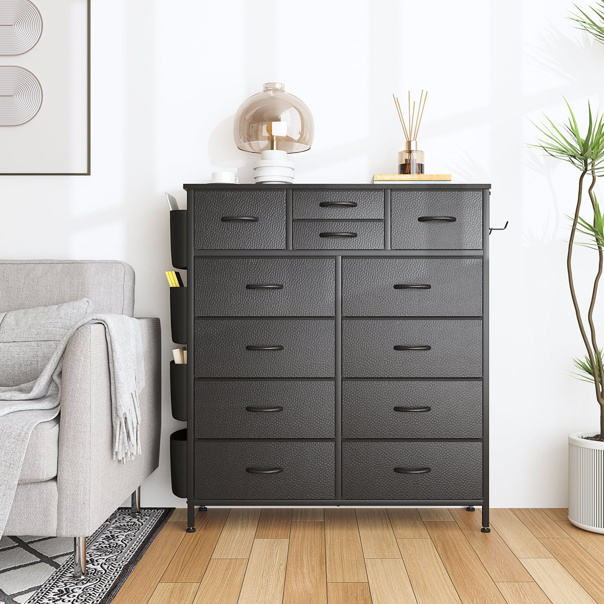 White 10 Drawer Dresser P153