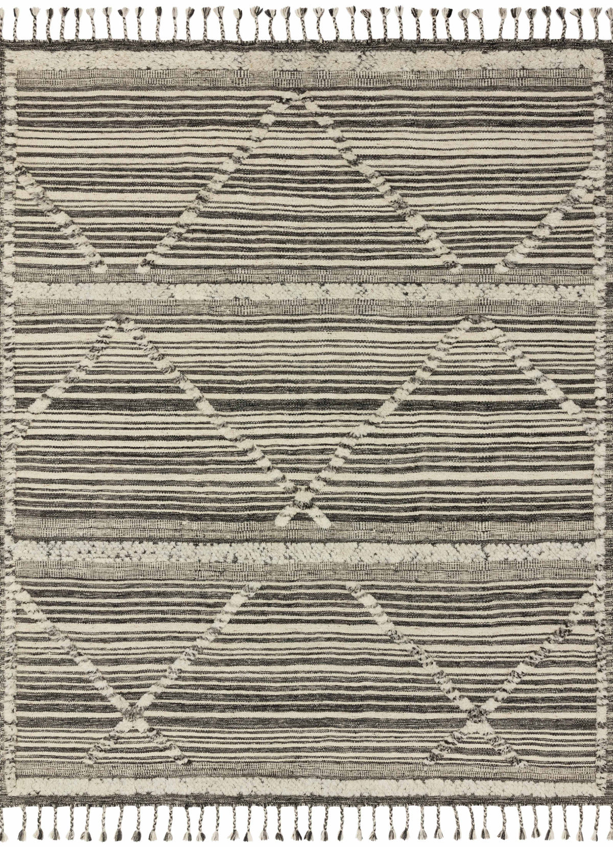 Ivory Charcoal 5'6 x 8'6 Rug G32922