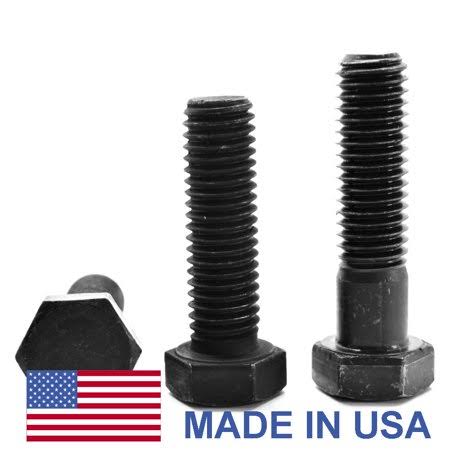 1 inch-8 x 2 1/4 inch Grade 8 Hex Cap Screw Black Oxide Pk 10 V29014