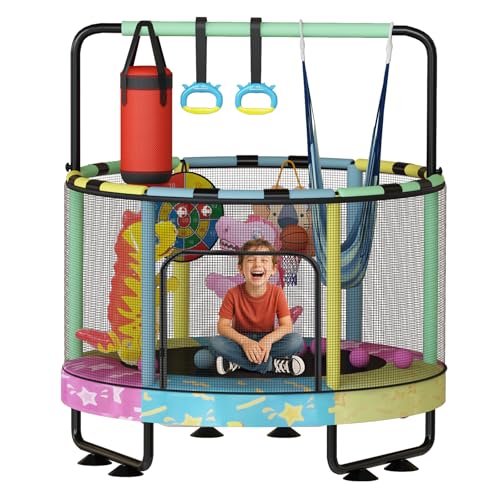 55" Trampoline with Safety Enclosure Net T39050