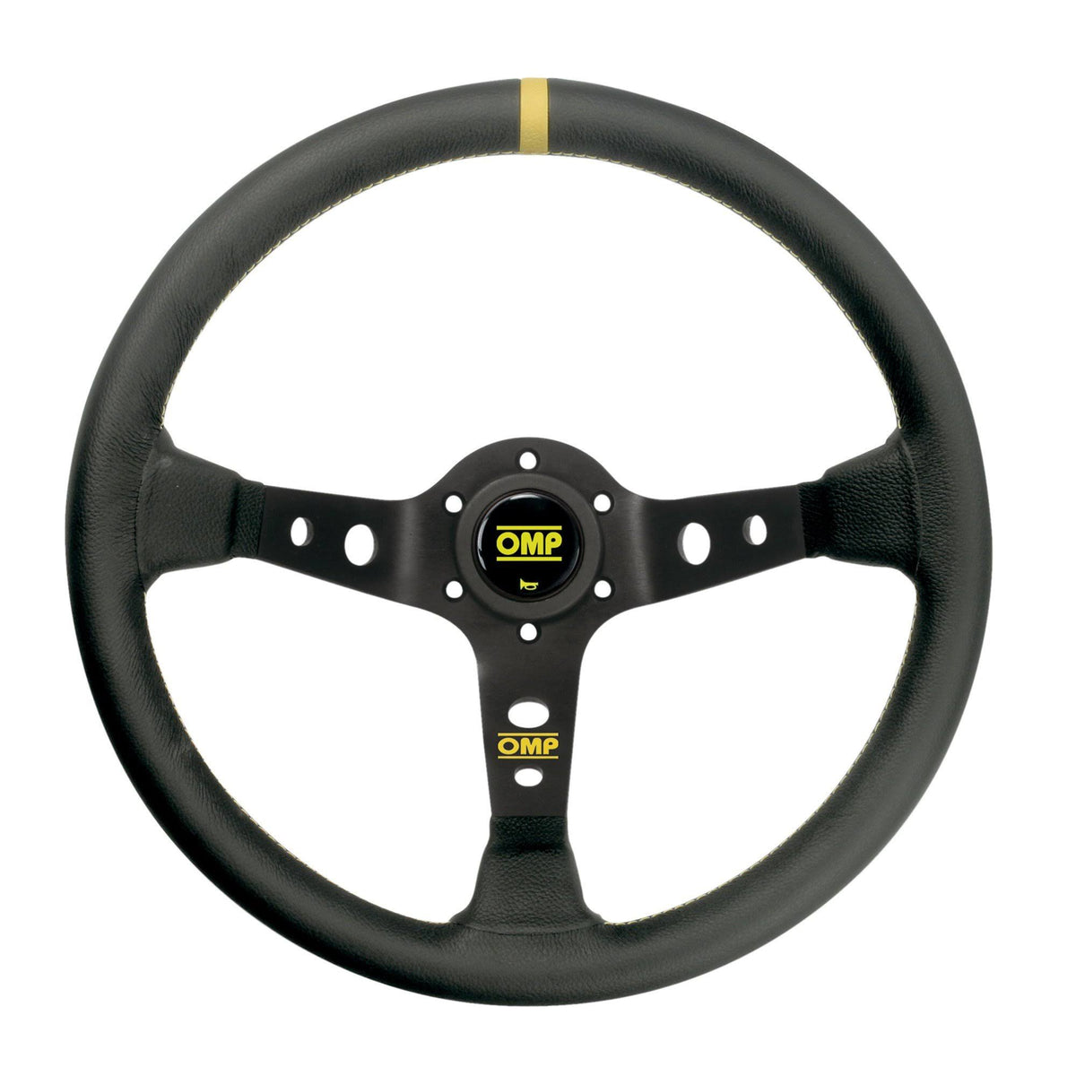 Black Leather Steering Wheel W336623