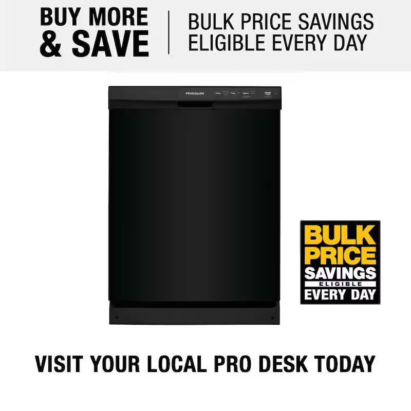 Black 24 In. Built-In Tall Tub Dishwasher with 3-Cycles I13434