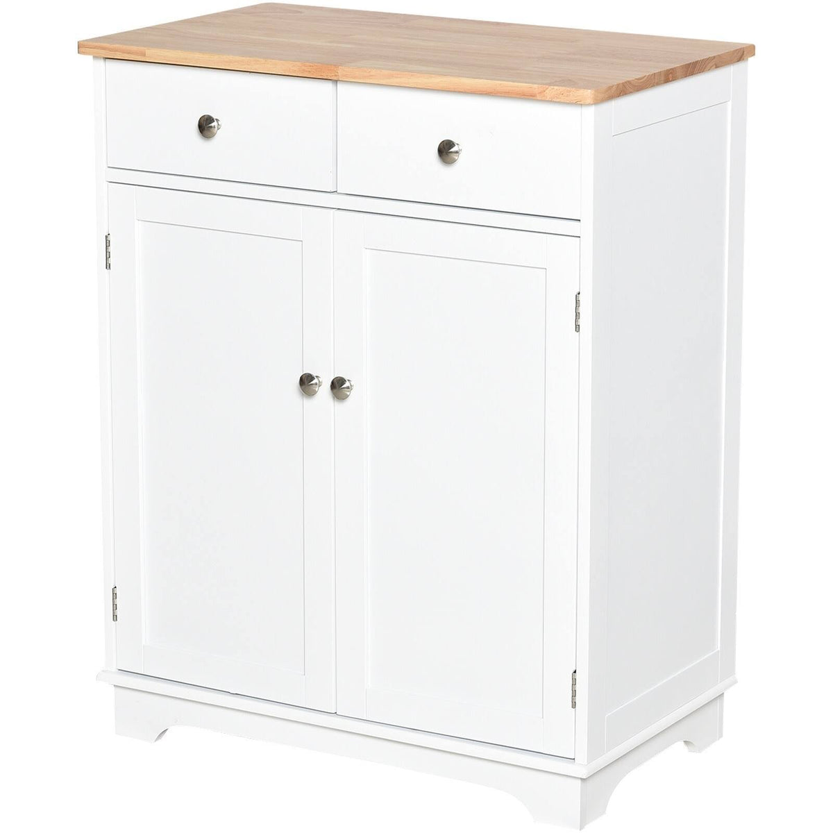 White Space Saving Kitchen Sideboard with Adjustable Shelf K83371