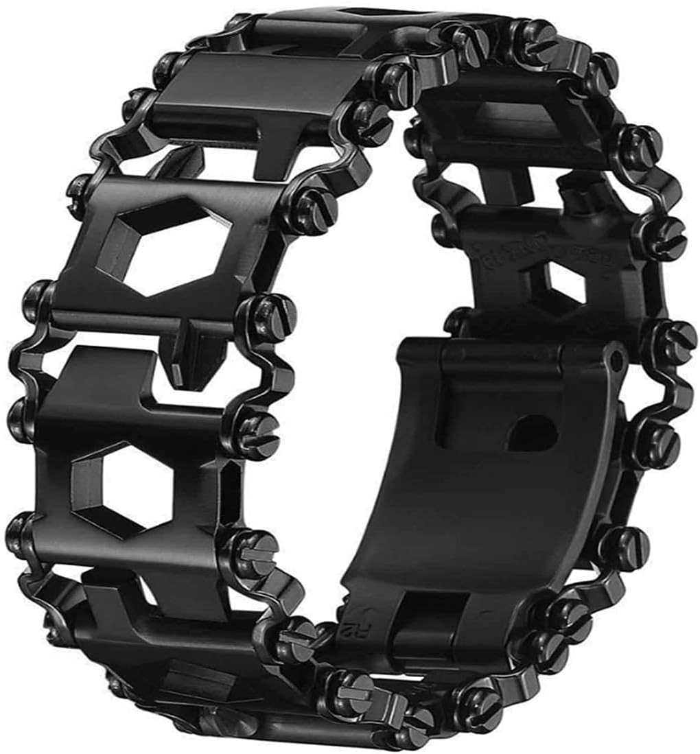 29 In 1 Black Stainless Steel Tool Bracelet M487