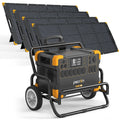 Portable Power Station 1920Wh 2000W LiFePO4 with Solar Panels T247