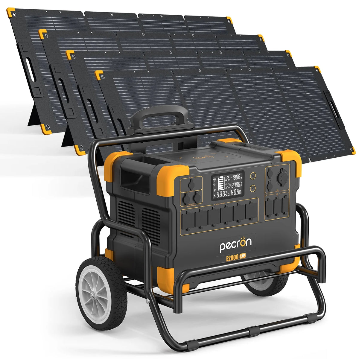 Portable Power Station 1920Wh 2000W LiFePO4 with Solar Panels T247
