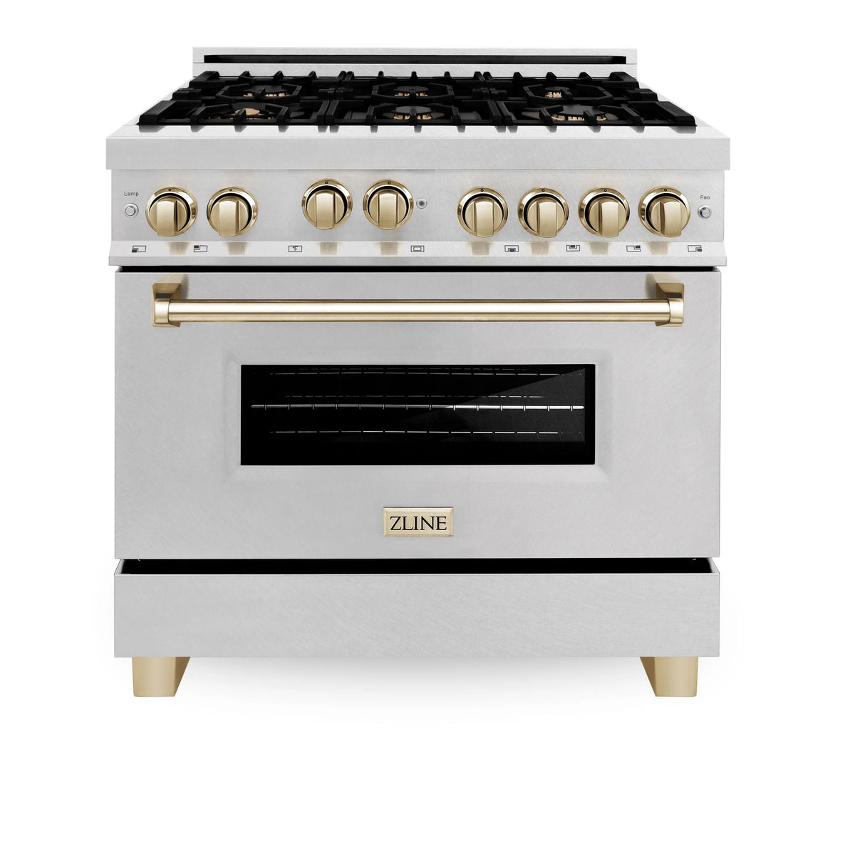 36 in. Gas Range with Gold Accents J47052
