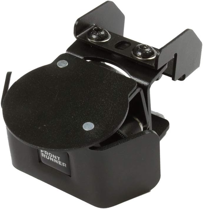 Antenna Mount Spring Loaded Clamp Bracket for Roof Racks (Black) D887