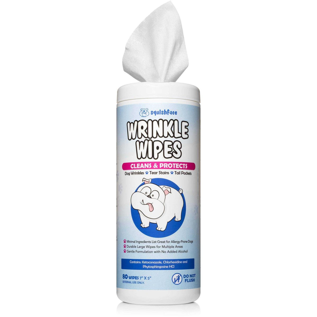 5”x7” Large Dog Wipes Deodorizing Tear Stain Remover D464103