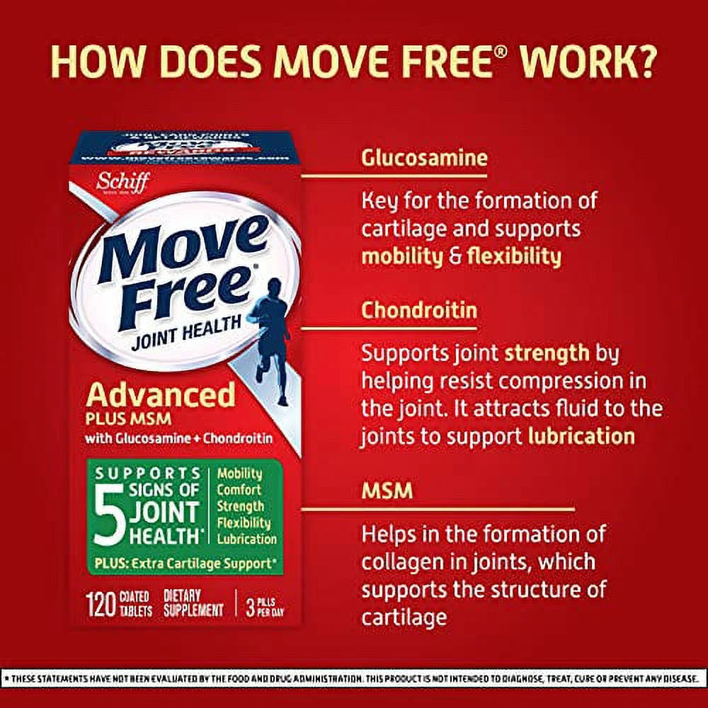 Joint Health MSM Tablets 120 Ct 2 Pack D52986