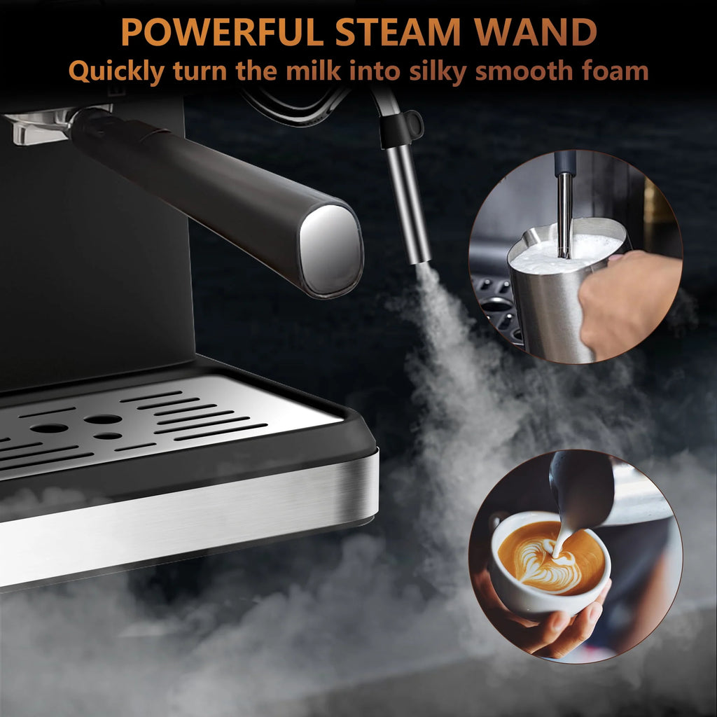 20 Bar Espresso Machine with Milk Frother K4873
