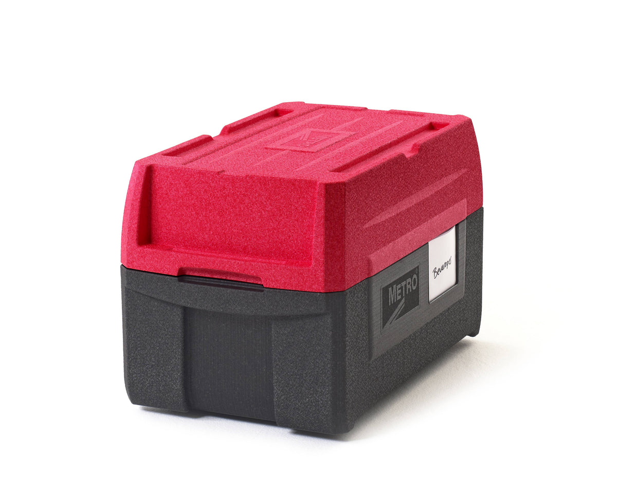 Insulated Top-Load Carrier with Multifunctional Lid Red/Black J659