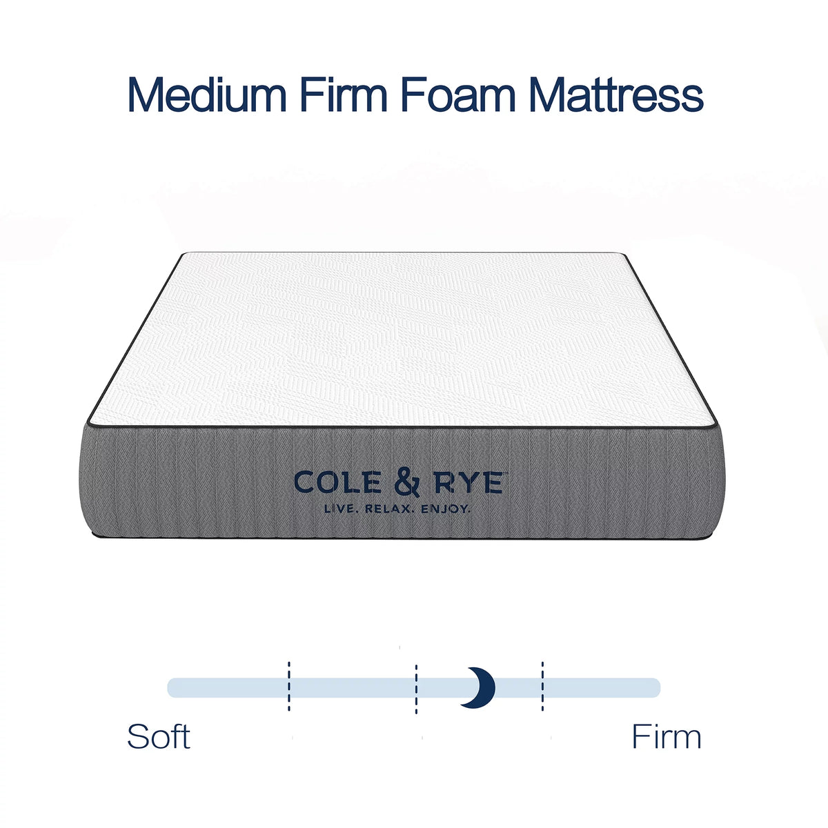 12" Medium Firm Gel Memory Foam Spring Mattress, King S56201