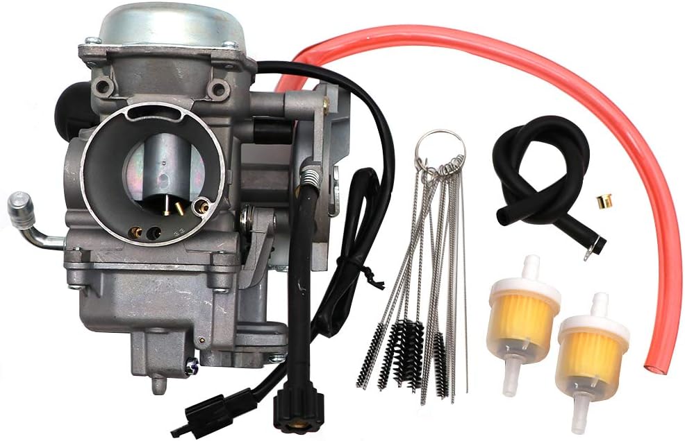 Carburetor with Carbon Dirt Jet Cleaner Tool Kit & Fuel Filters X2305