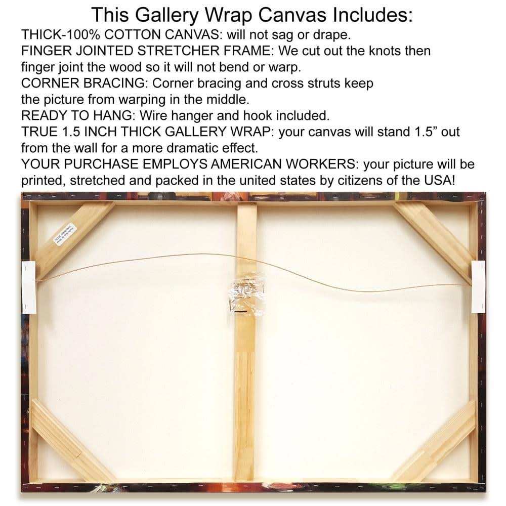 Giclee Print on Gallery Wrap Canvas 23x23x22 W76538