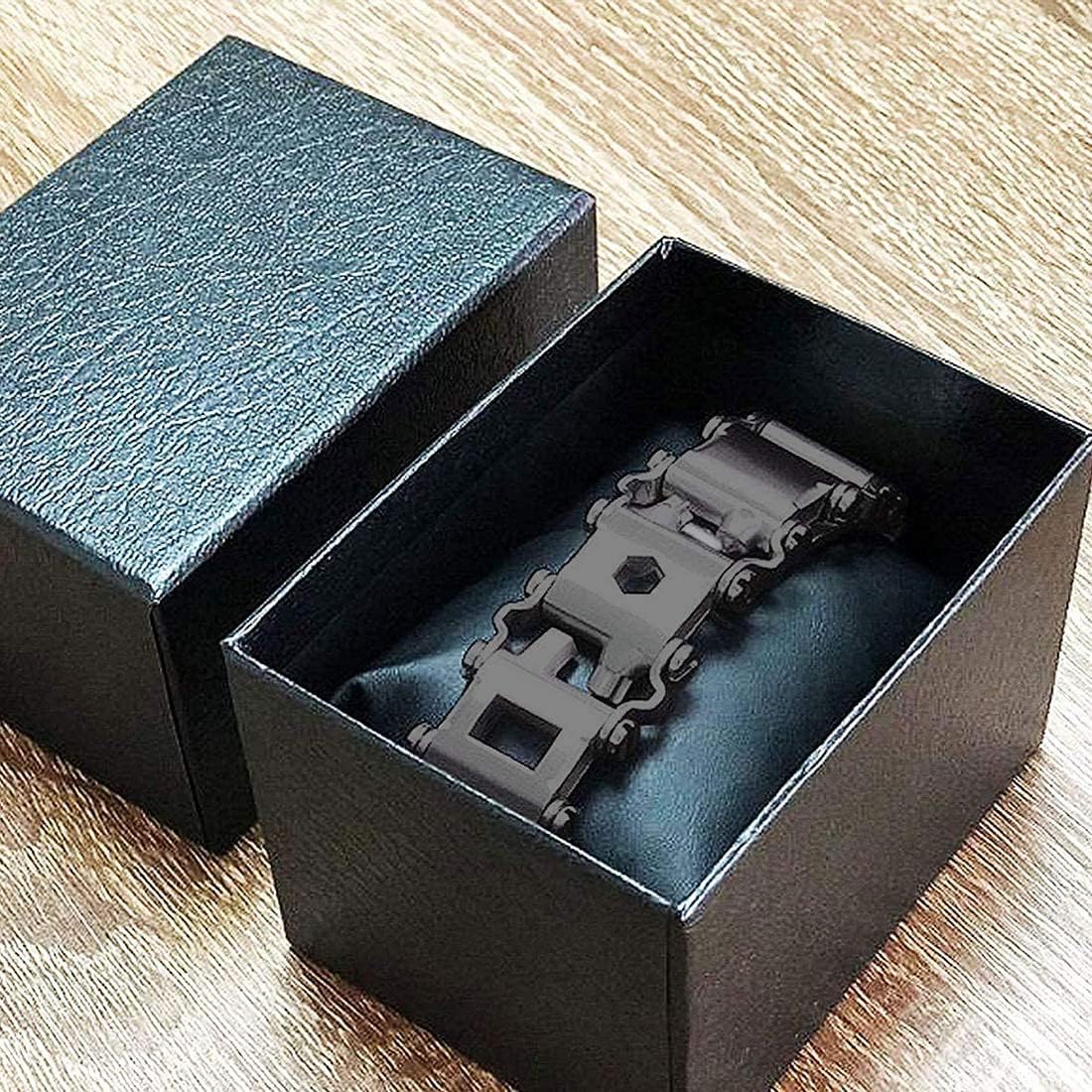 29 In 1 Black Stainless Steel Tool Bracelet M487
