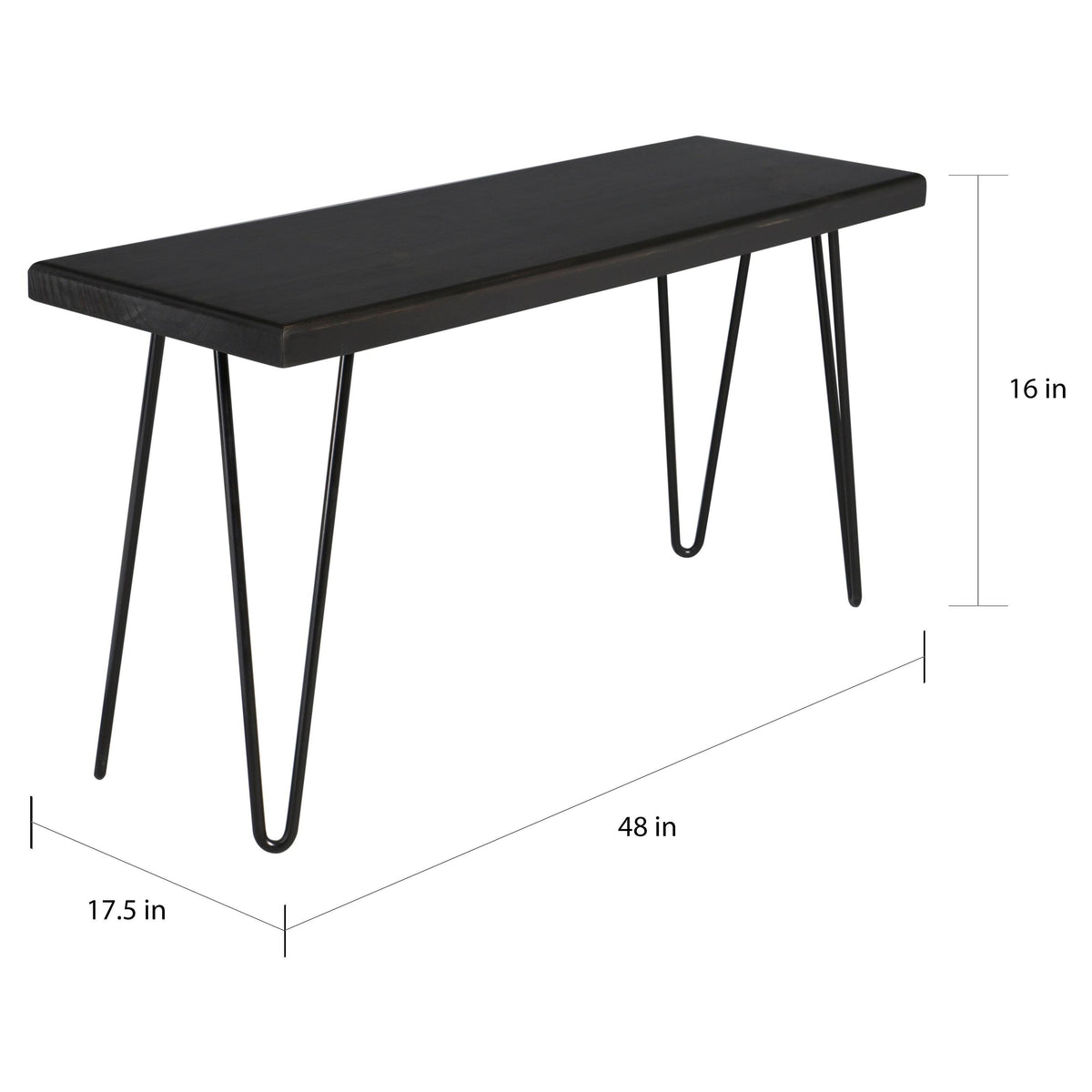 Rustic White Wood Bench B68305