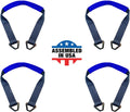 Blue 4 PK Heavy Duty Axle Straps with D Ring S2078