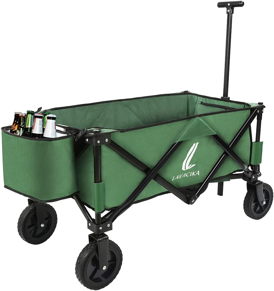 Collapsible Utility Wagon with Wheels Black A8487