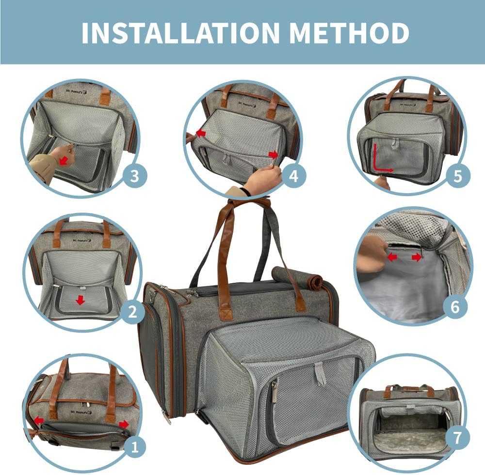 Double Expandable Pet Carrier Pack of 2 H39027