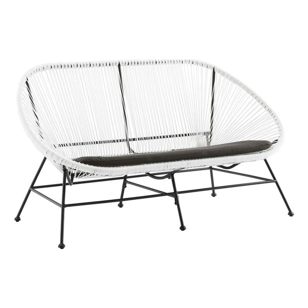 3-Piece Set with 2 Single Chairs and Loveseat in White U56045