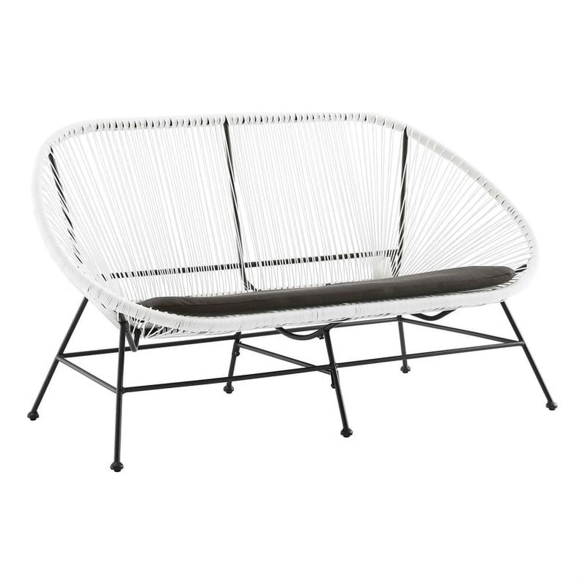 3-Piece Set with 2 Single Chairs and Loveseat in White U56045