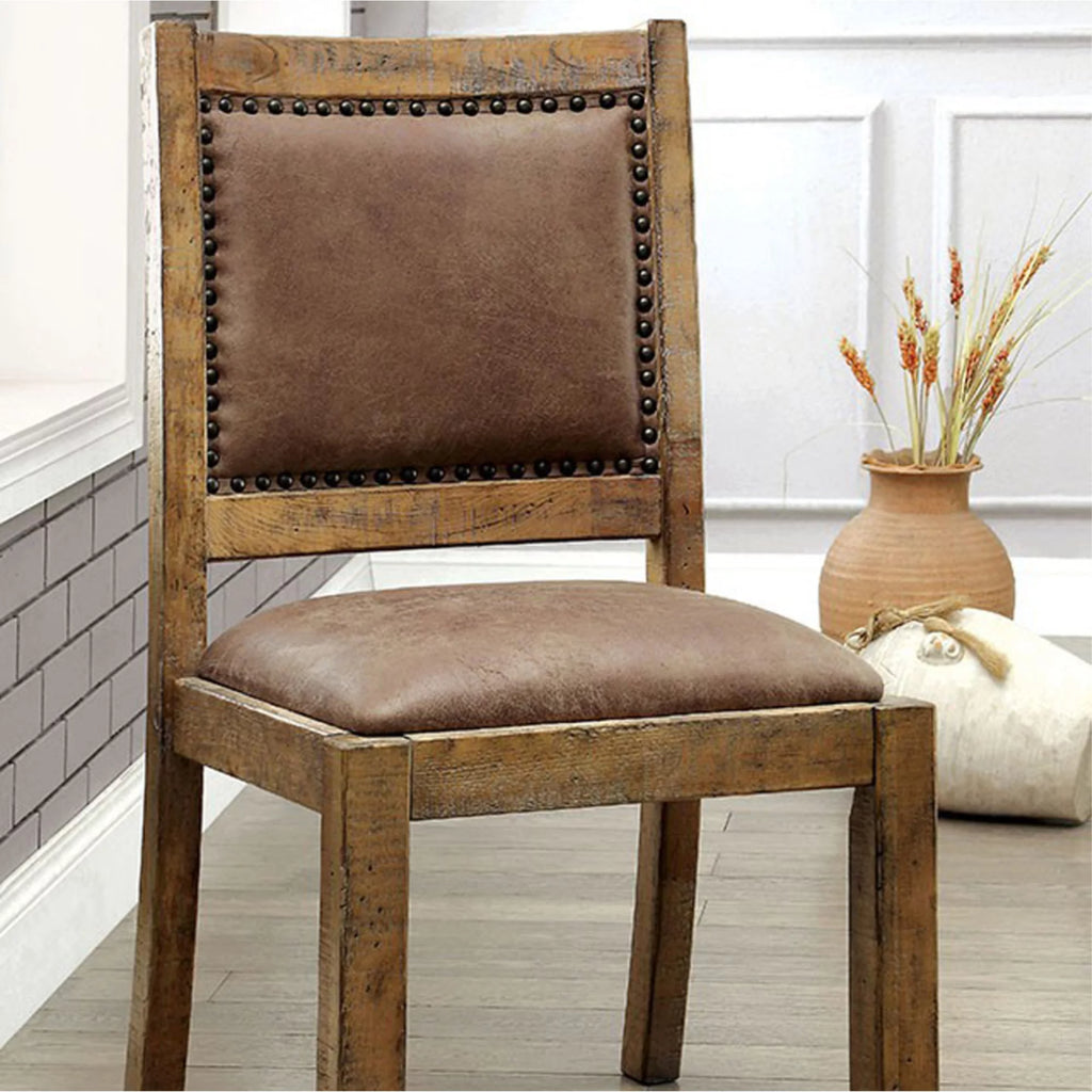 Rustic Pine Side Chair Z98305