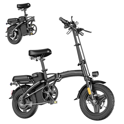 Peak 500W 23MPH Folding Electric Bike 48V 12AH P523