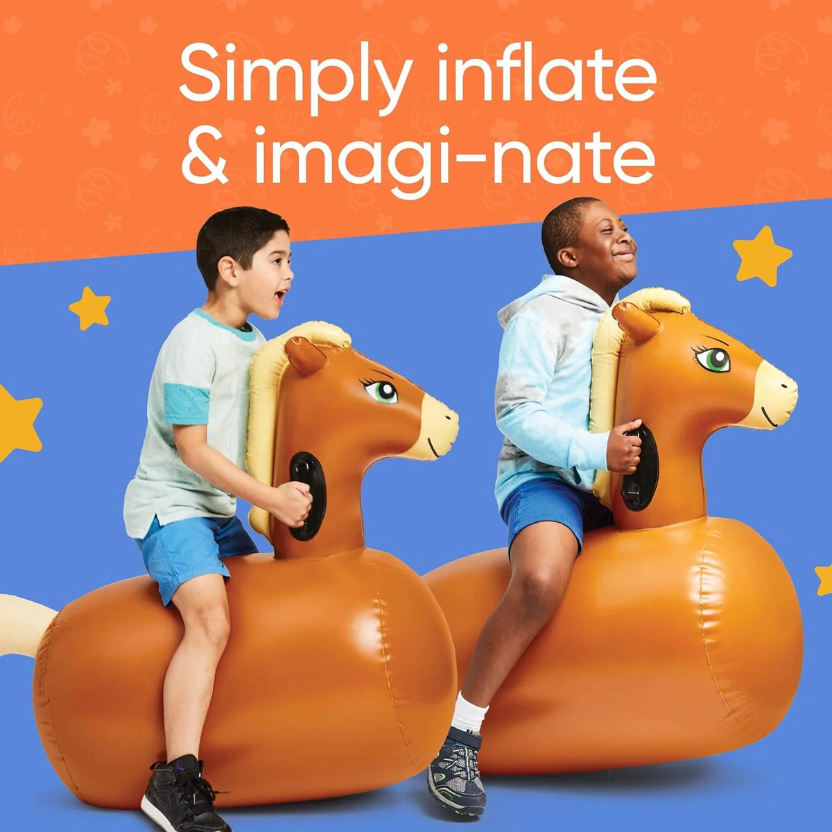 Inflatable Bouncy Horse Set of 2 Y20427