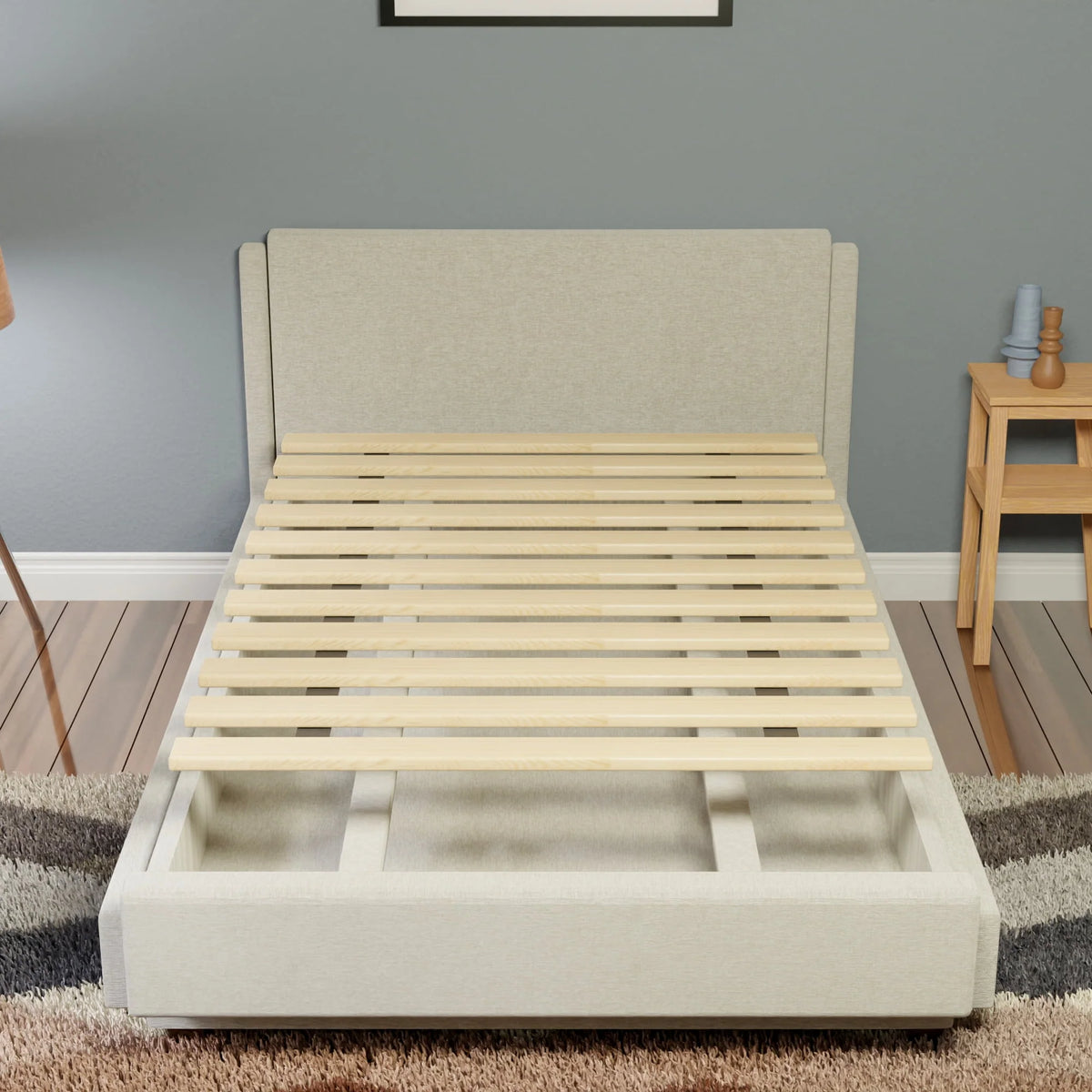 1-Inch Extra Heavy Duty Wooden Bunkie Board, Queen, Beige Z2052