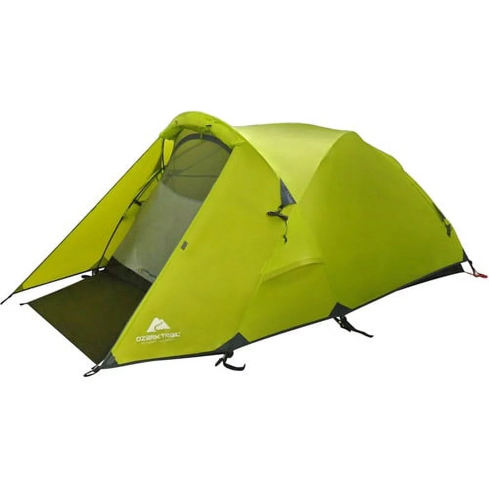 2 Person Lightweight Backpacking Tent, Green, 7.83 lbs L33013