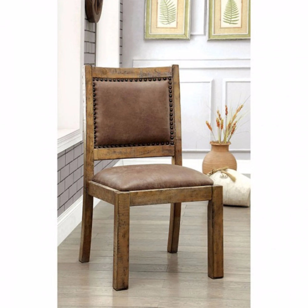 Rustic Pine Side Chair Z98305