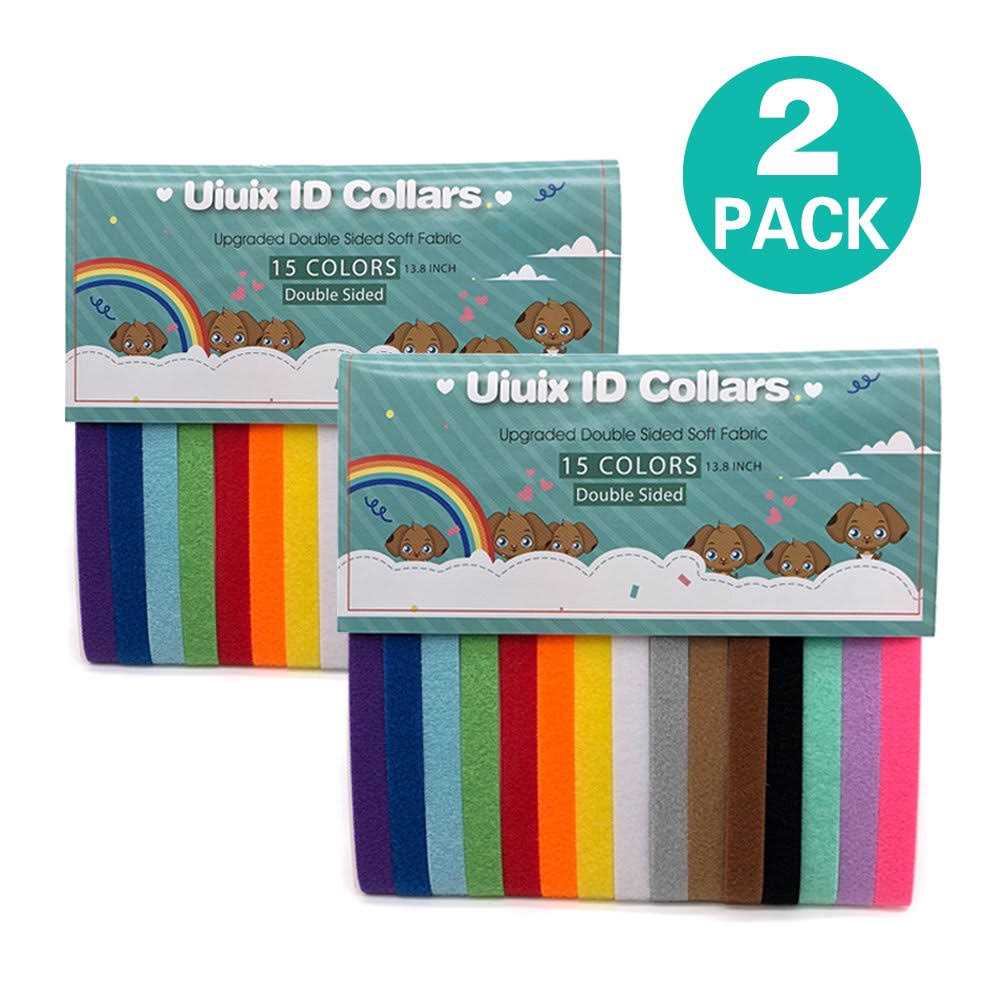 Puppy ID Collars 15 Colors Double-Sided Soft Adjustable N229851