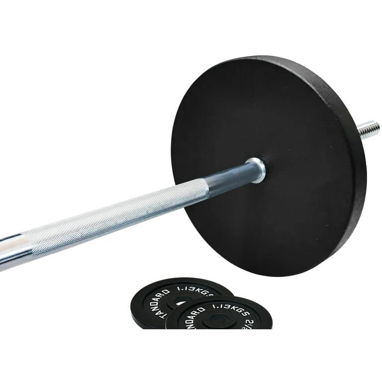 Cast Iron 100-Pound Barbell Set with Star Locks U5501