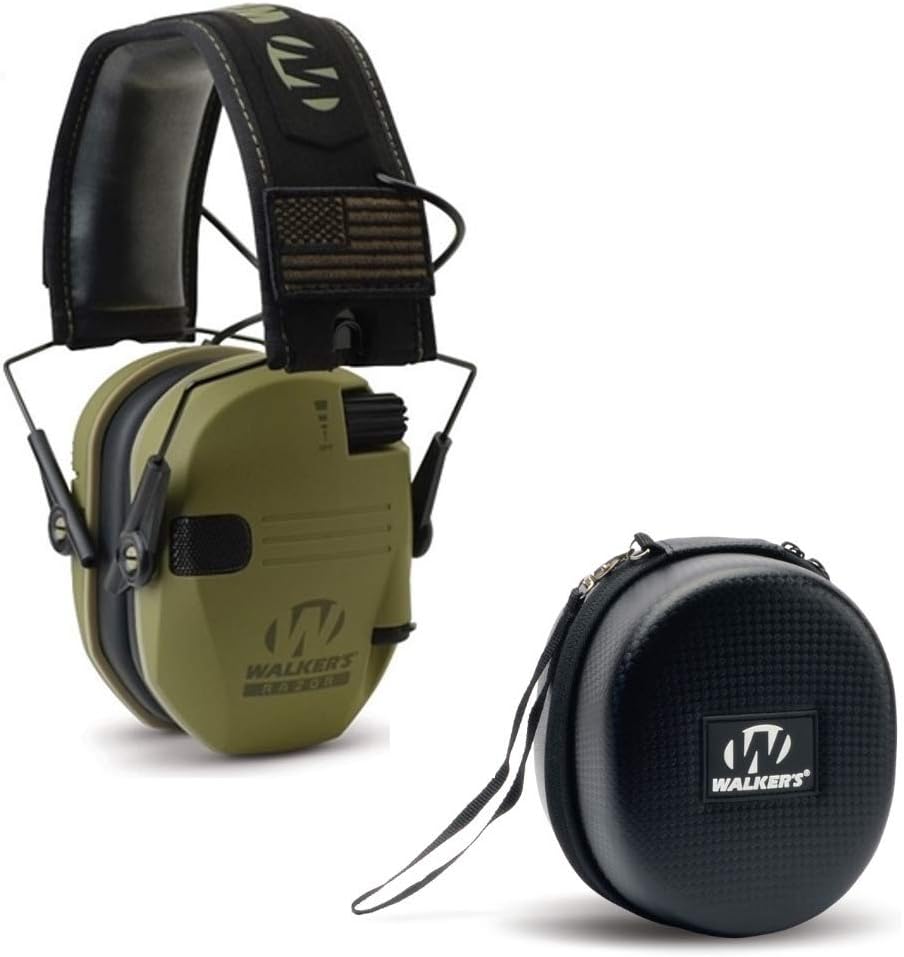 Electronic Shooting Hearing Protection Muff with Case D750458