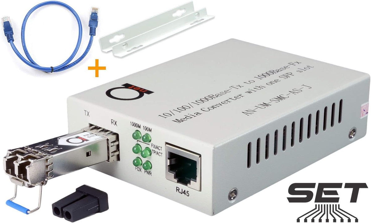 Gigabit Fiber Media Converter with LC SFP X106