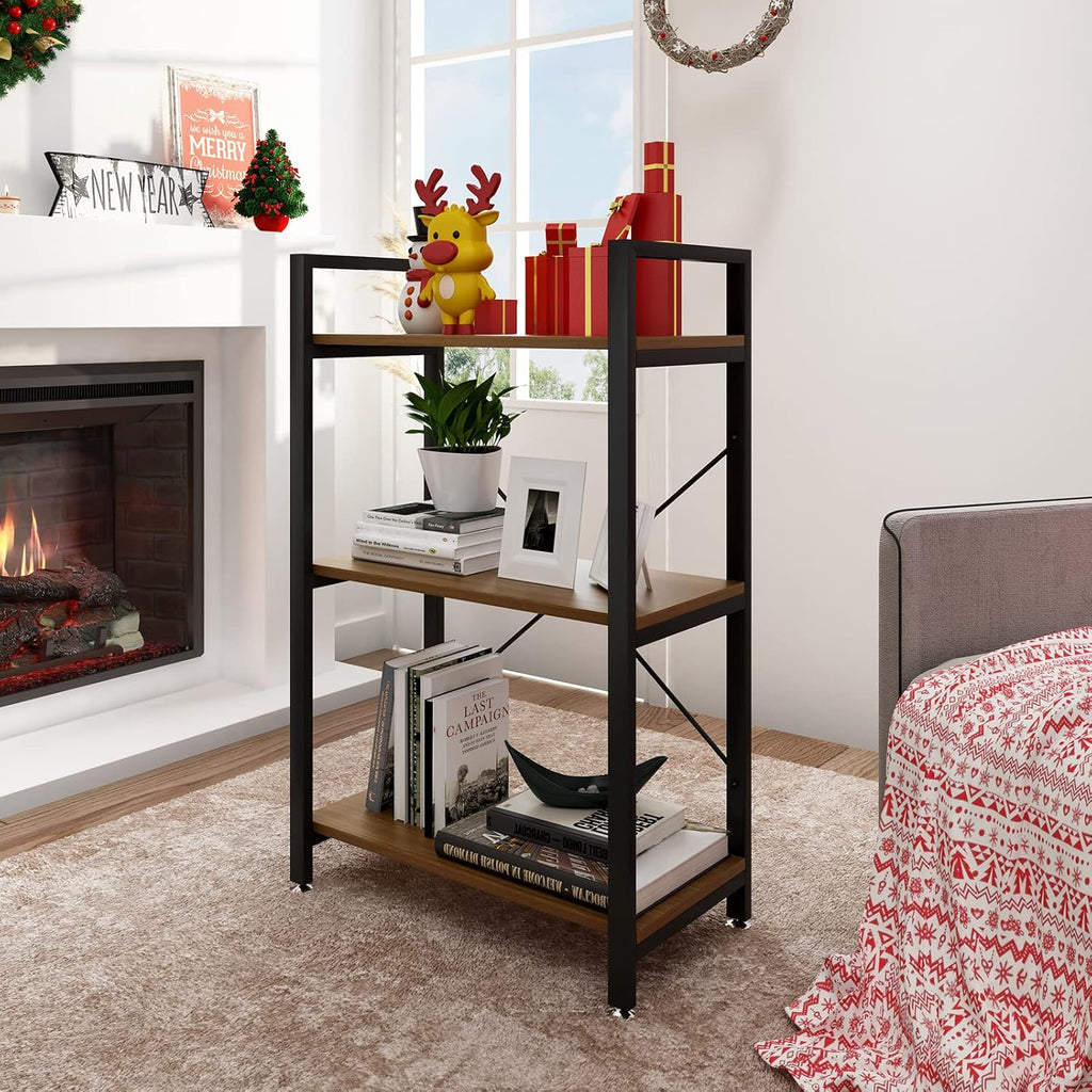 Industrial Style 2 Tier Bookshelf Storage Rack A12032